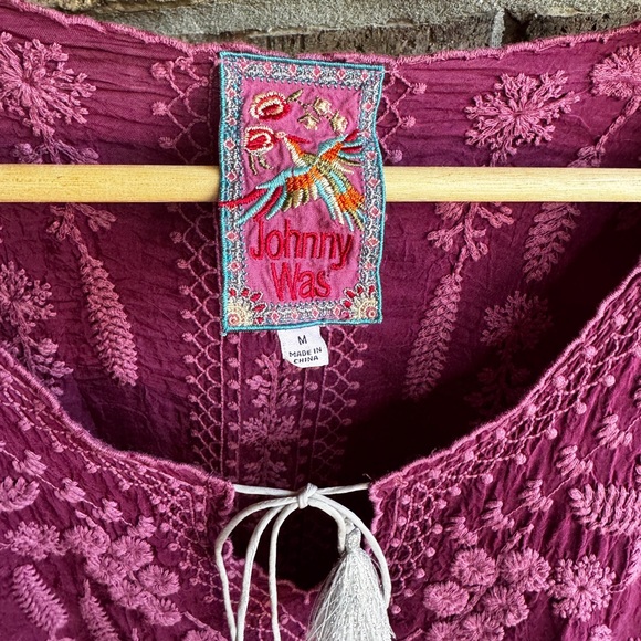 🌺Gorgeous Johnny Was Santorini M Tonal Embroidered Tunic Top - Picture 3 of 9
